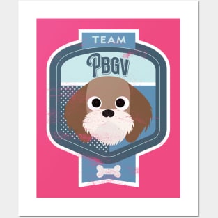 Team PBGV - Distressed Petit Basset Griffon Vendeen Beer Label Design Posters and Art